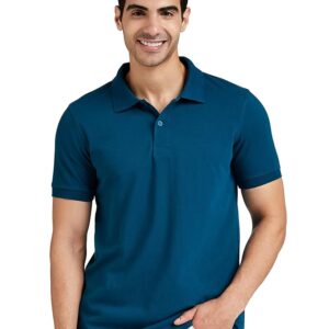 Symbol Men's Solid Cotton Rich Polo T Shirt