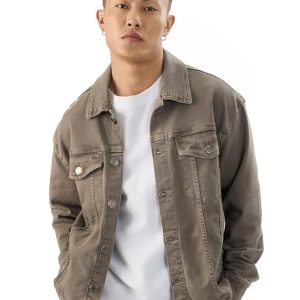 Brunet Blend Oversized Denim Jackets