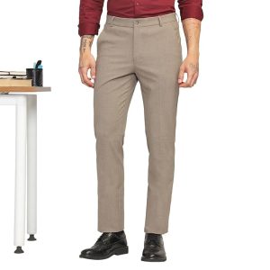 Men 4 Way Stretch Wrinkle Free Slim Fit Formal Trouser with 2 inch Flexible Waistband | Men's Pants for Office or Party